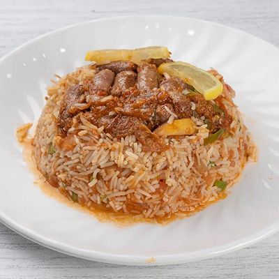 أرز مع سجق