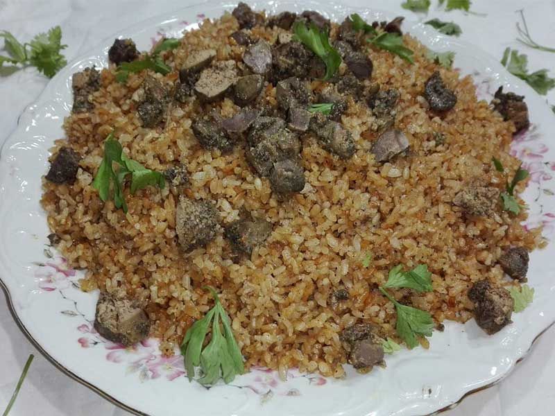 Vermicelli Rice With Liver And Giblets