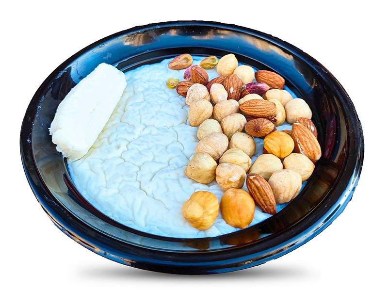 Qeshta And Nuts Rice Pudding