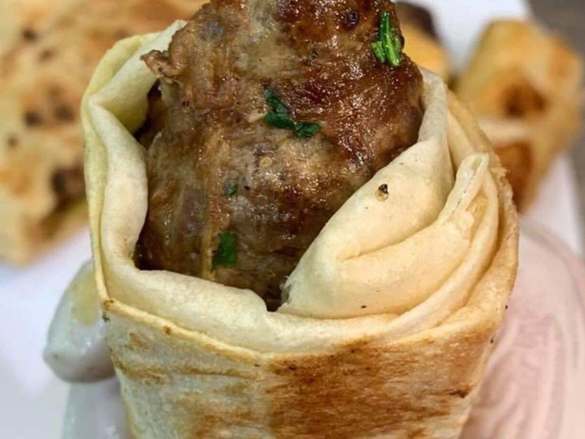 Grilled kofta sandwich