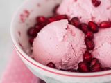 Pomegranate Seeds With Ice Cream Cocktail