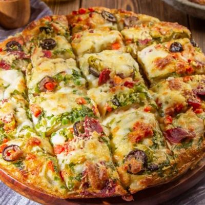 Italian Roast Beef pizza