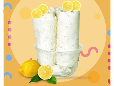 Ice Cream Roll With Lemon