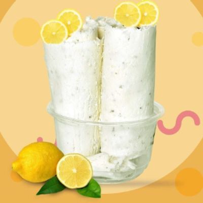 Ice Cream Roll With Lemon