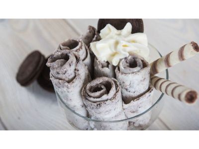 Ice Cream Roll With Nescafe