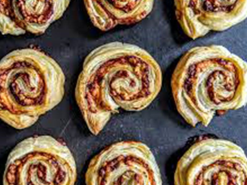 Pastrami Roll Pie With Special Ajen Sauce