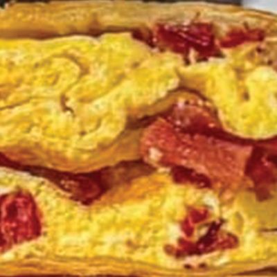 Pastrami egg roll