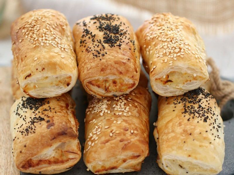 Fasting Vegetable Roll Pie With Special Ajen Sauce