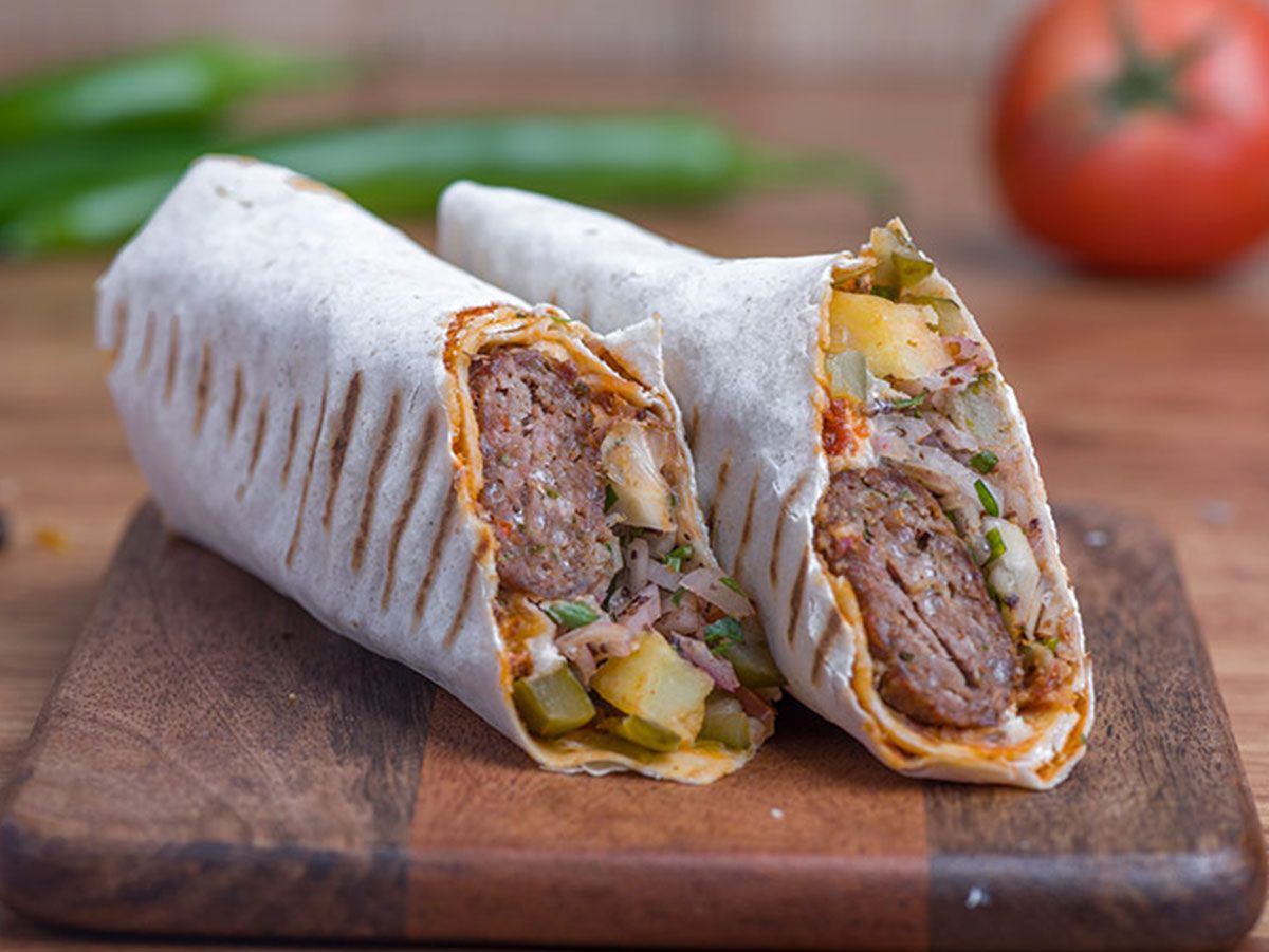 Meat Kofta Roll Sandwich