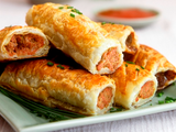 Cheese sausage rolls
