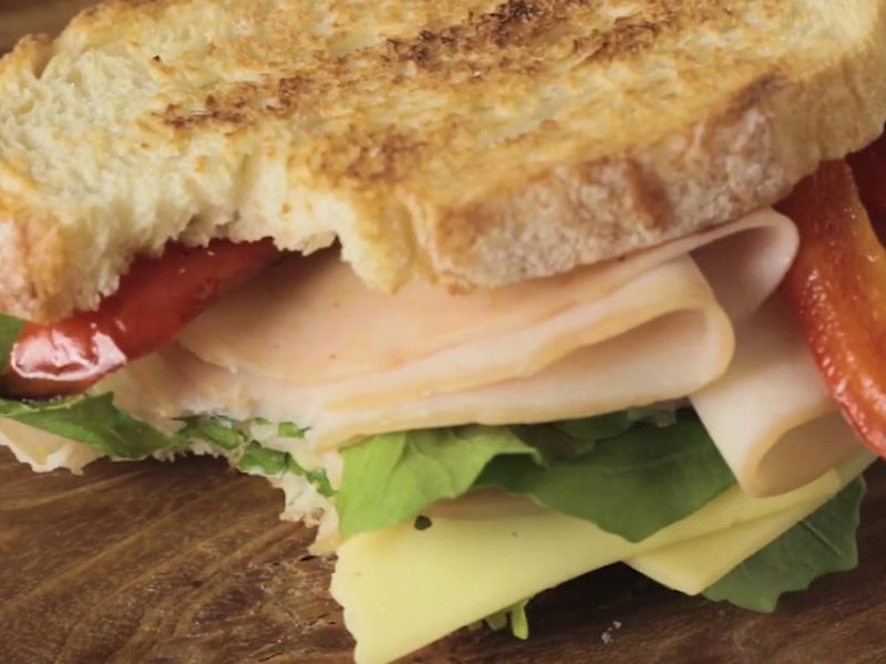 Fried Roumi Cheese Sandwich