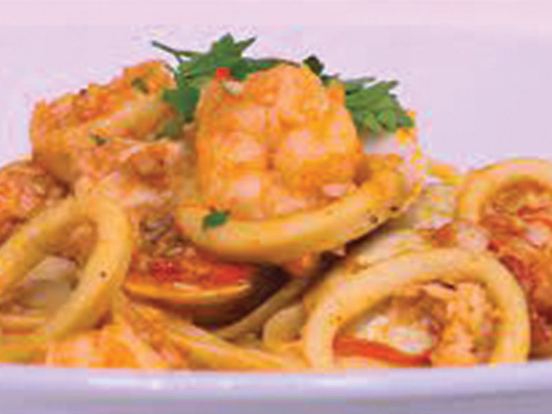 Sea Food Red Pasta