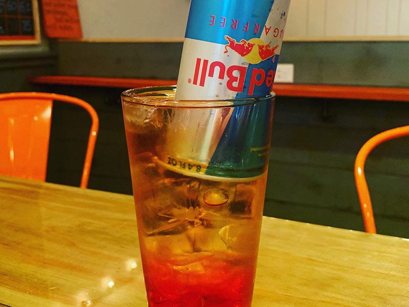 Red Bull With Berry Cocktail