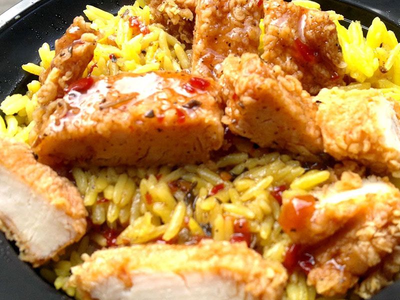 Chicken Escalope Pane Rizo