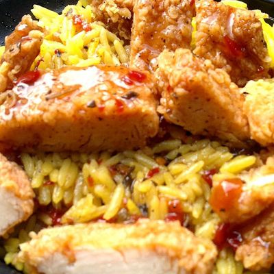Chicken Escalope Pane Rizo