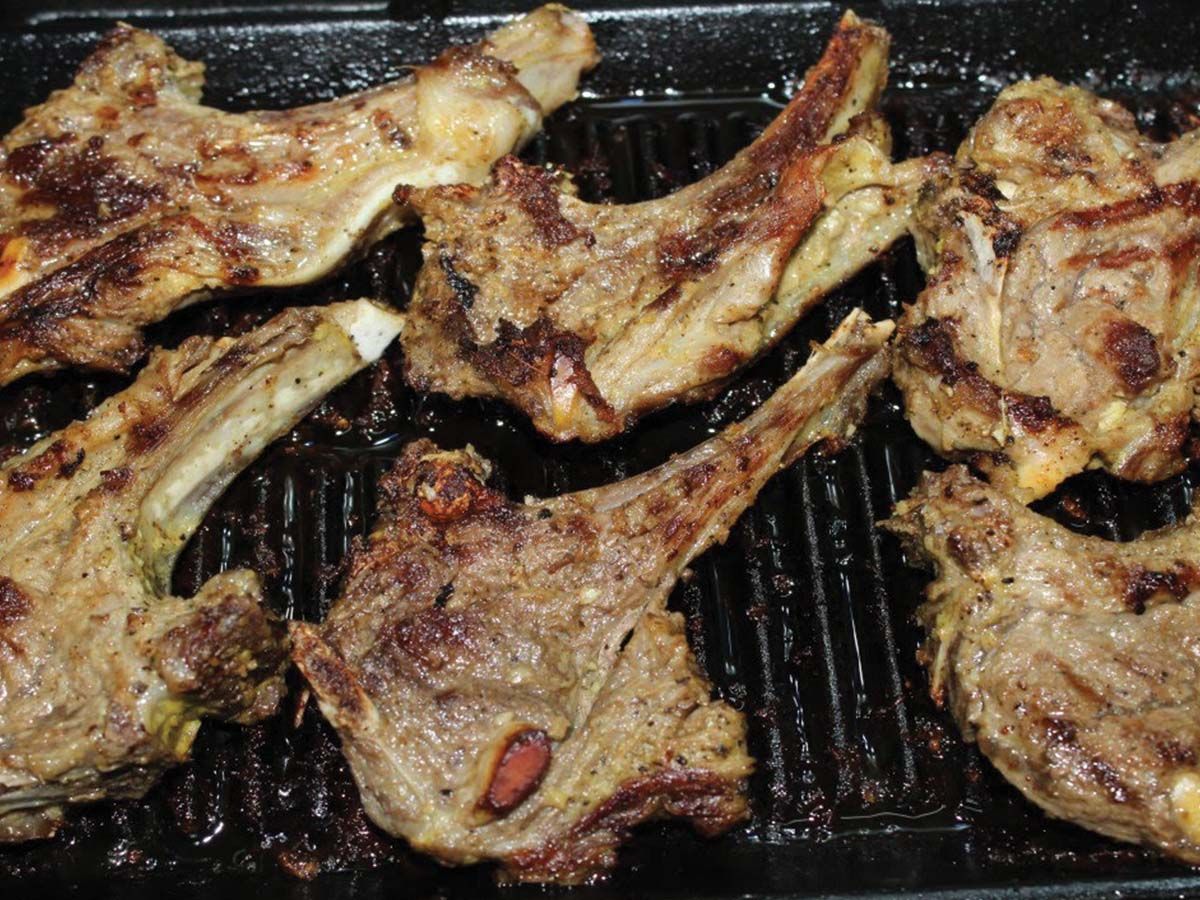 Grilled Lamb Chops Plate