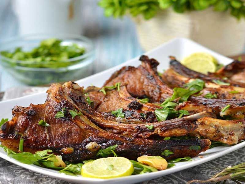 Charcoal Grilled Mutton Ribs