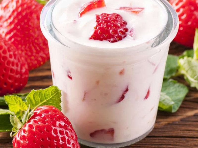 fruit yoghurt juice