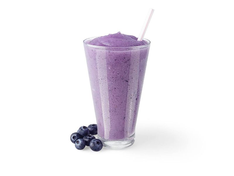 Yogurt With Blueberry Juice