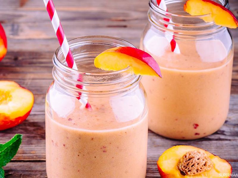 Yogurt With Peach Juice
