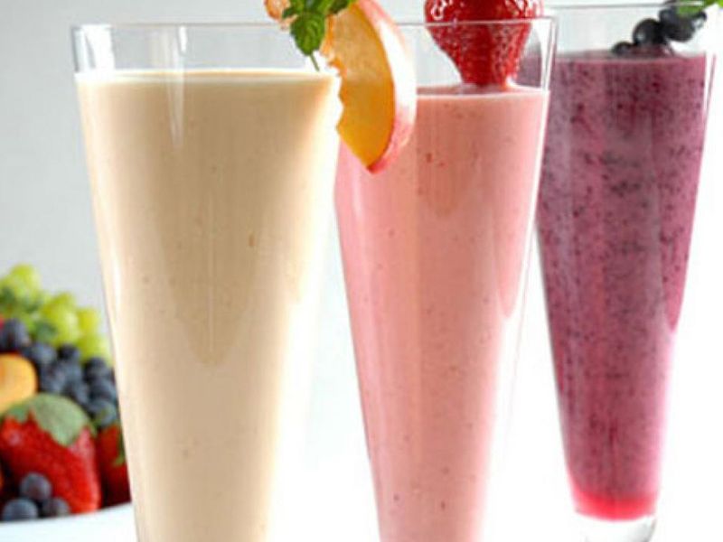 Yogurt And Fruits Cocktail
