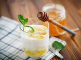 Yogurt With Honey Juice