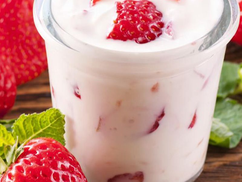 Yogurt With Fruits Jar