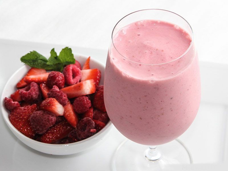 Yogurt With Raspberry