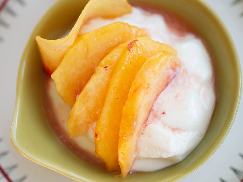 Peach Iced Yogurt