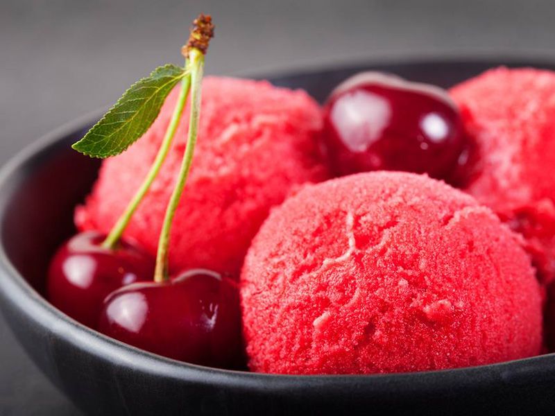 Cherry Iced Yogurt