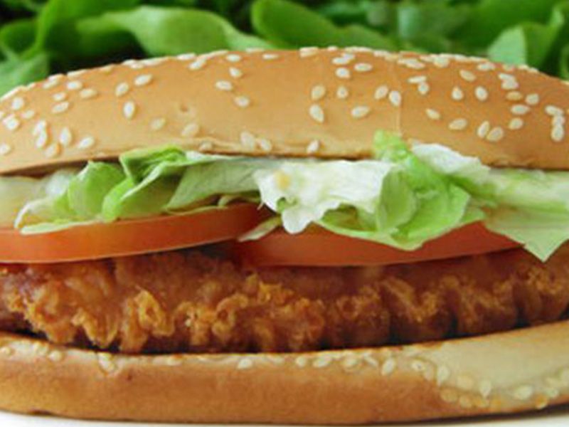 Round Chicken Zinger Sandwich