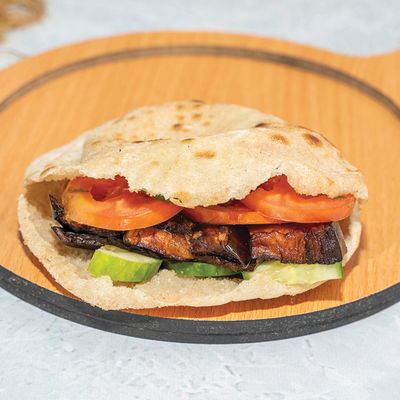 Fried eggplant sandwich