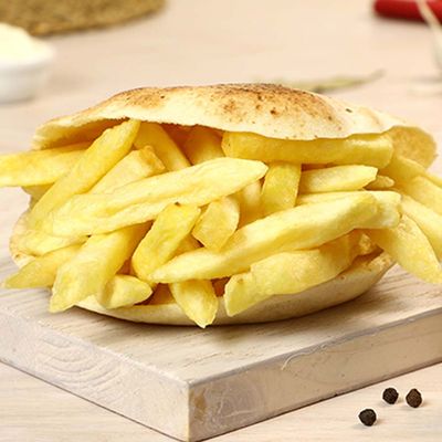 French Fries With Minced Beef Sandwich