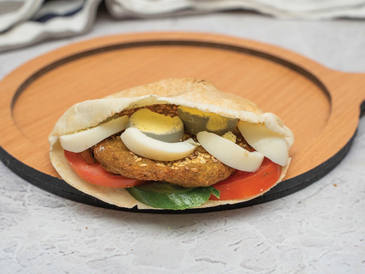 Eggs Falafel