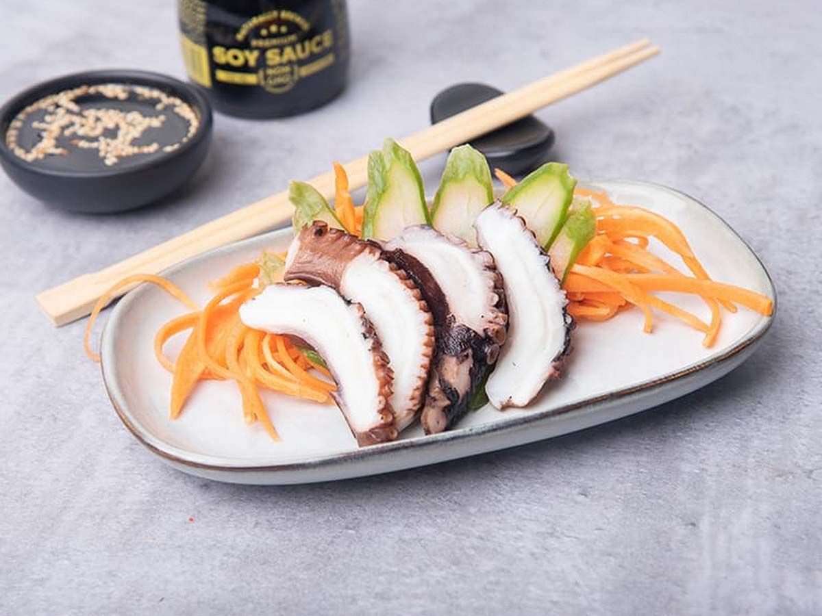 Octopus sashimi
