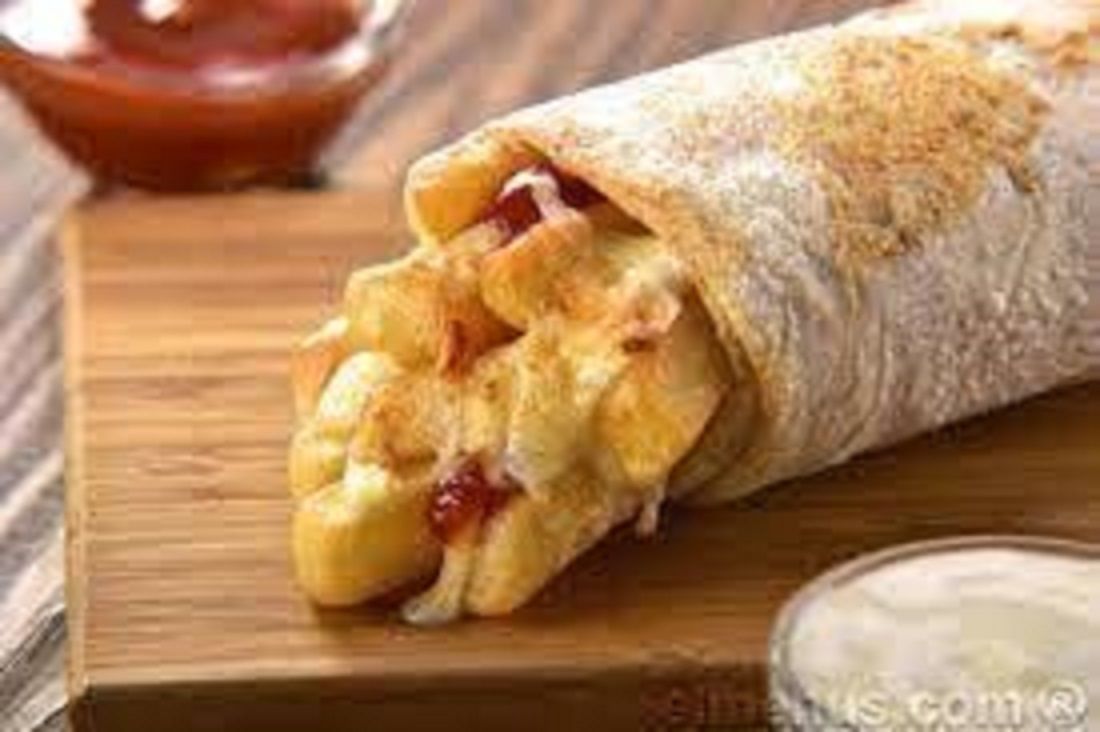 Syrian French Fries With Mozzarella Cheese Sandwich