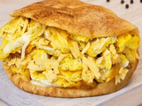 Omelette With Roumi Cheese Sandwich
