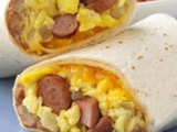 Omelette With Oriental Sausage Sandwich