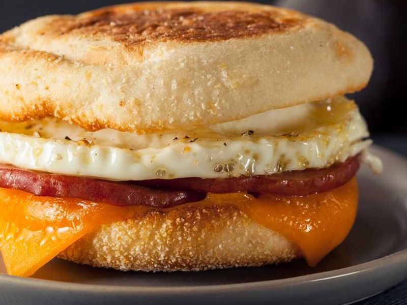 Omelette With Pastrami Sandwich