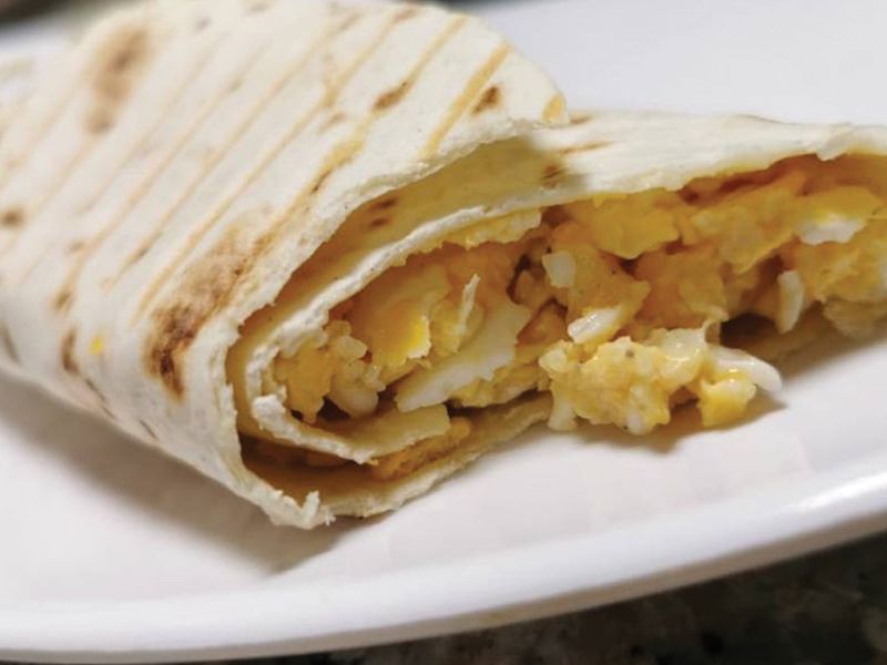 Omelette With Mozzarella Sandwich