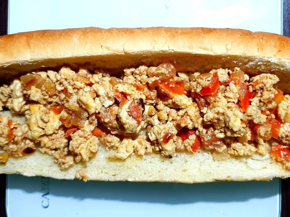 Pizza Omelette Sandwich