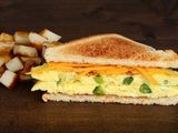 Vegetable Omelette Sandwich