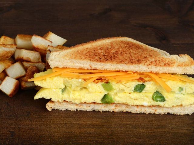 Vegetable Omelette Sandwich
