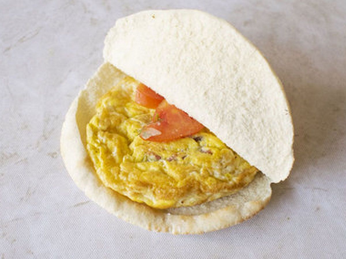 Spanish omelette sandwich