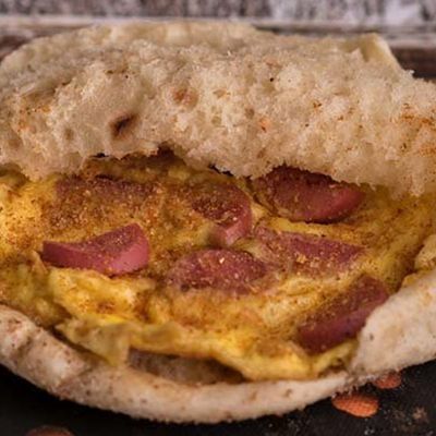 Sausage Omelette Sandwich