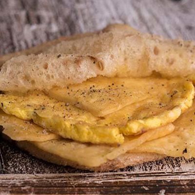 Mix cheese omelette sandwich