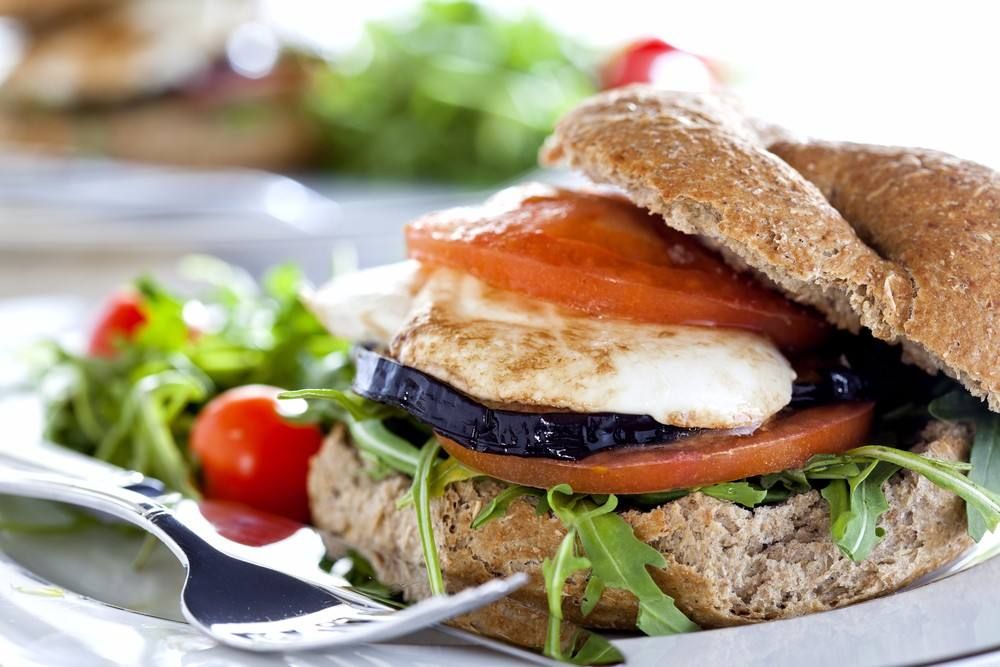 Fried Eggplant Sandwich