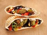 Mix Taamia, French Fries And Eggplant Sandwich