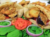 fried eggplant sandwich