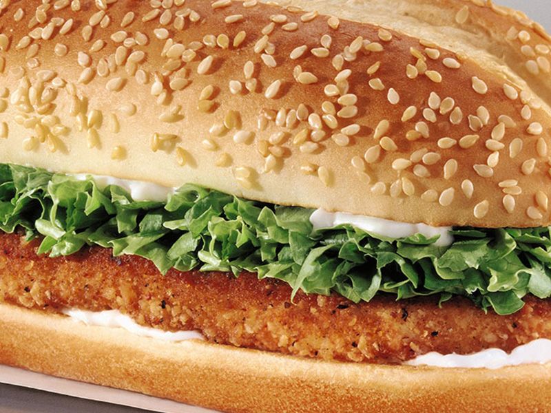 Chicken Pane With Cheese Sandwich